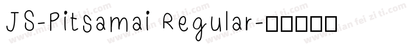 JS-Pitsamai Regular字体转换